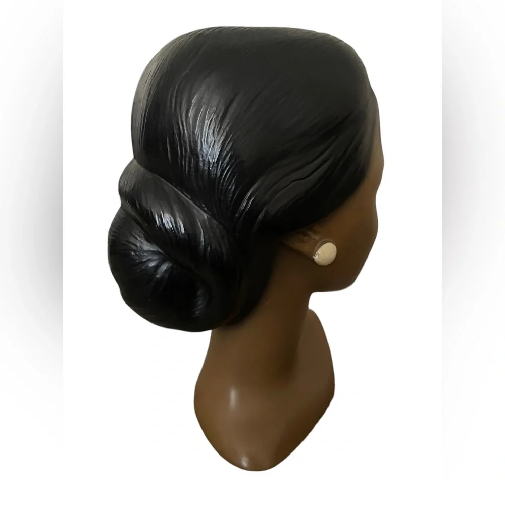 VTG Marwal Chalkware Bust Polynesian Woman - Picture 5 of 9